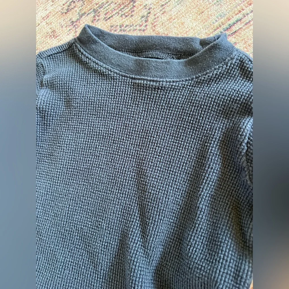 Crazy 8 Blue Long Sleeve Tee Waffle - Picture 2 of 4